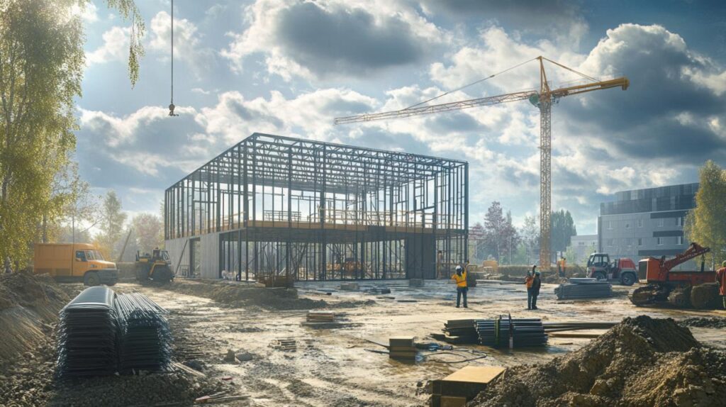 Les étapes clés de la construction d&rsquo;un hangar métallique modulable